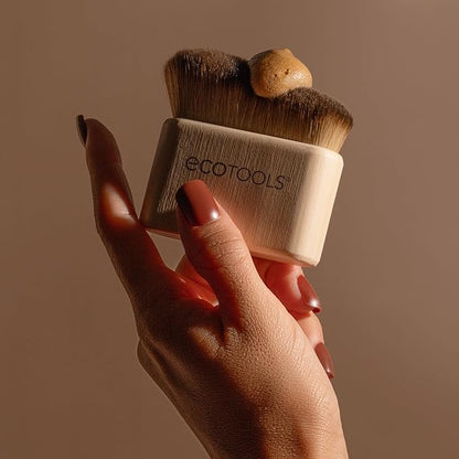 EcoTools Good Tan Body + Face Self-Tan Blending Brush, Kabuki Brush For Applying Self Tanner, Sunless Tanner Blending Brush, Eco Friendly Self Tanning Brush, Vegan, & Cruelty Free, 1 Count