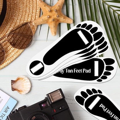 Nuenen 60 Pairs Spray Tan Feet Pads Protectors Disposable Adhesive Spray Tanning Pads Sticky for Sunless Spray Tanning Lasting Tent Protect Foot, 240 Feet