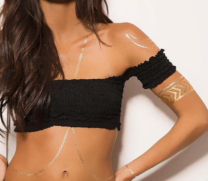 Persephone – Queen of the Underworld - Goddess Glitz Tattoo Jewelry (1 envelope)