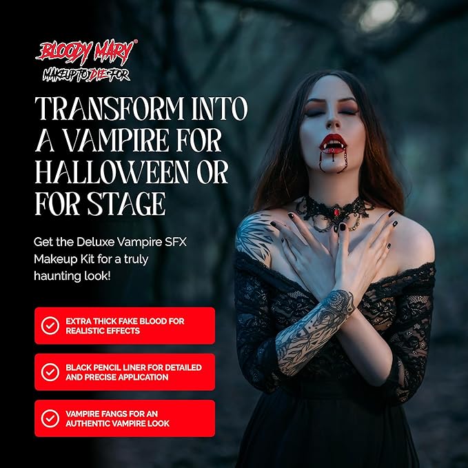 Vampire SFX Makeup Kit - Deluxe 2 Oz