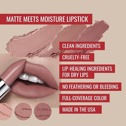 Runway Rogue 90s Vibe Lipstick Trio, Moisturizing Matte Rogue