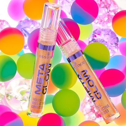 essence | Meta Glow Multi-Reflective Lip Gloss | Golden Future)