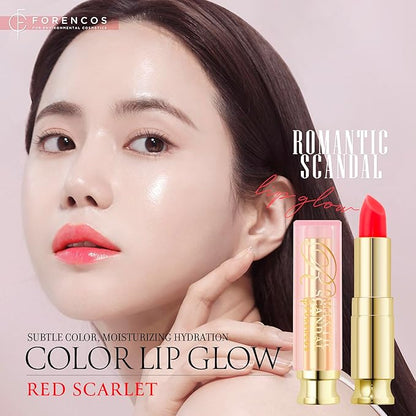 Tinted Lip Balm Hydrating 0.11oz, Glow Scarlet)