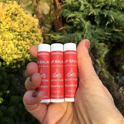 Strawberry Lip Balm Collection, Vegan Lip Lips,