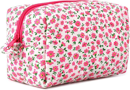 Soidram pink makeup bag floral