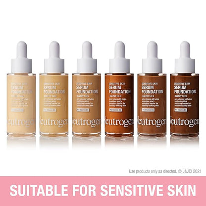 Neutrogena Healthy Skin Sensitive Skin Serum Foundation with Medium 01, 1 oz