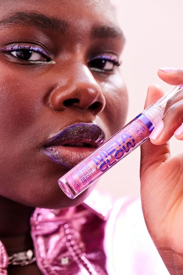 essence | Meta Glow Multi-Reflective Lip Gloss | Digital Pink)