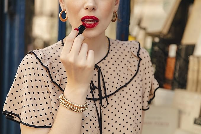 Red Lipstick for all Skintones | Clean Moisturizing Natural Lipstick | Cruelty Free & Paraben Free | Made with Manuka Honey | Paris at 7PM