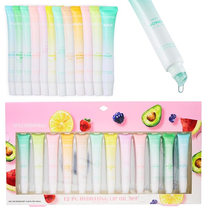 Expressions 12pc Lip Oil Set -