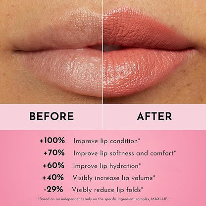 LAWLESS Forget the Filler Lip-Plumping Line-Smoothing Satin Cream Lipstick - Tropic - Natural Ingredients Smooth and Hydrate Lips for a Plumper, Fuller Look - 3.7g