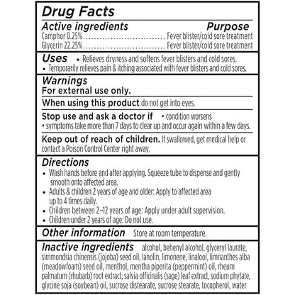 Burt's Bees Cold Sore Treatment and oz.