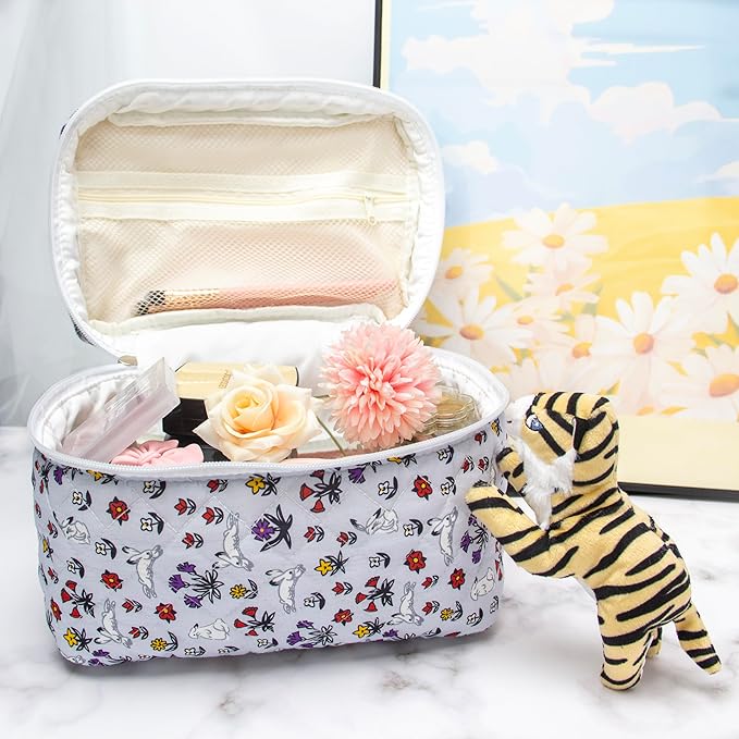 Pazimiik cotton makeup bag for