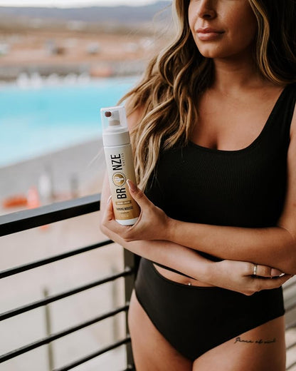 Caramel Cream Tanning Mousse | Easy Application & Instant Gratification | Dries Immediately Without Leaving You Sticky | Non-Scented, Streak Free