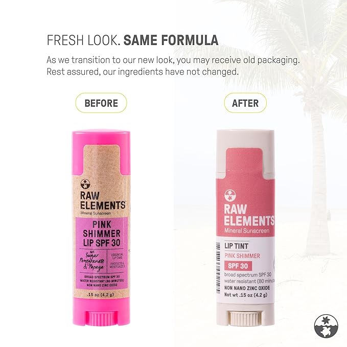 Raw Elements Organic Pink Lip Shimmer