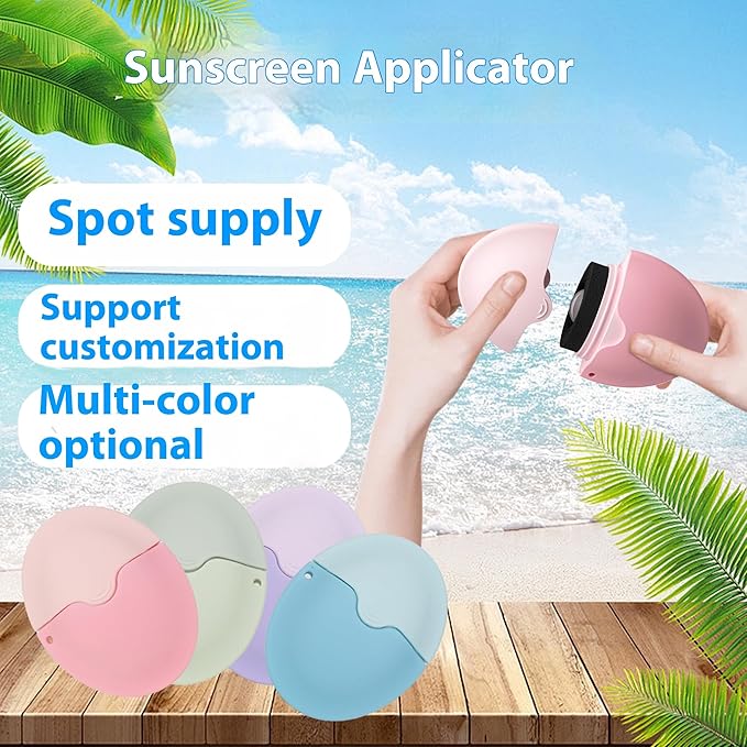 Sunscreen Applicator - Single Blue - BPA-Free Refillable Roll on Sponge Sunscreen, Suncream & Lotion Applicator For Kids, Adults & Families - Holds 1.9 fl oz, Perfect Size for Trave (Blue)