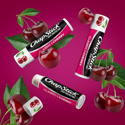 ChapStick Classic Cherry Lip Balm Tube,
