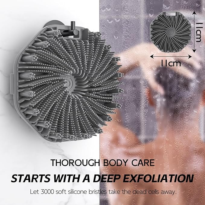 Silicone body scrubber, exfoliating body