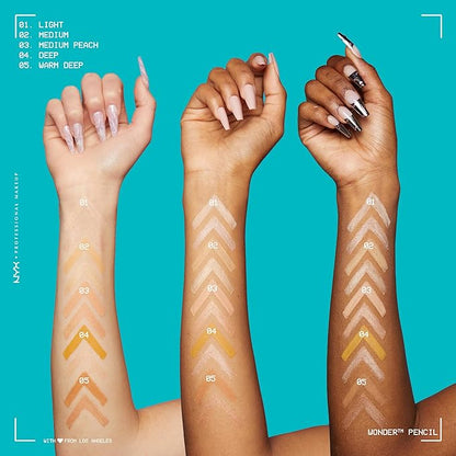 NYX PROFESSIONAL MAKEUP Wonder Pencil, Multi-Use Micro Highlighter of 2)