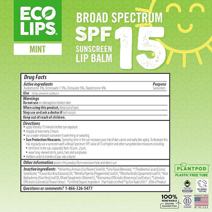 Eco Lips Classic Variety Broad Spectrum Packaging