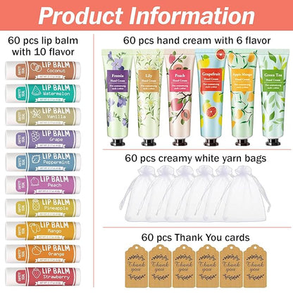 AZEN 60 Sets Hand Cream Bulk Guests