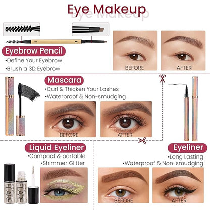Makeup Kit for Women Full Kit, Travel Makeup