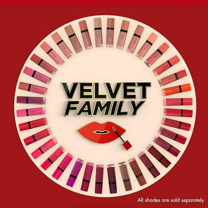 Bourjois Paris Rouge Edition Velvet Lipstick 7.7ml, 04 Peach Club, 1 Count
