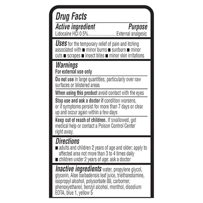 Amazon Basics Sunburn Relief Gel oz