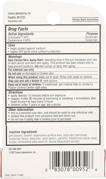 Carmex Lip Balm Stick, Strawberry, 3