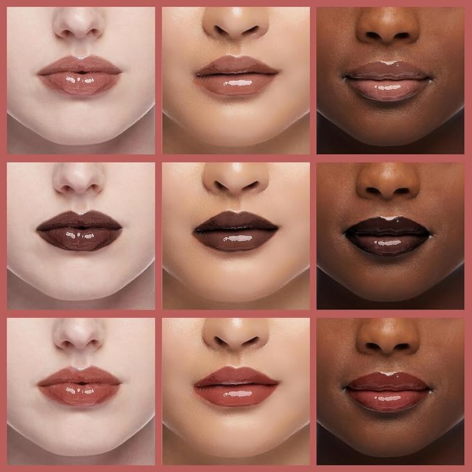 3 Colors Lip Butter Gloss, Hydrating Lip Glow Oil Lip Glaze, Brown Sugar Nourishing Lip Tinted Gloss Lip Care, Non-Sticky Long Lasting Lip Plumper Gloss Makeup (4+11+13)