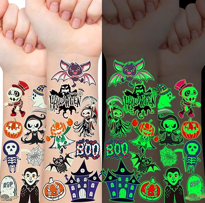 Halloween Party Favors Stickers Pumpkin Decorating Kit Halloween Makeup Gifts