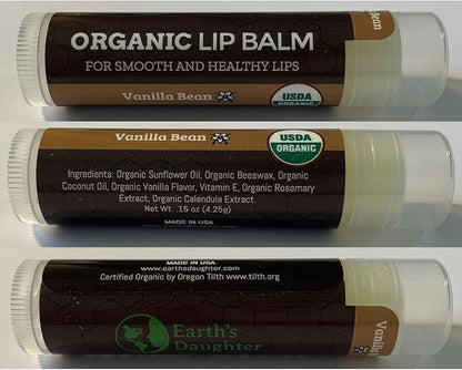 USDA Organic Lip Balm 4-Pack by