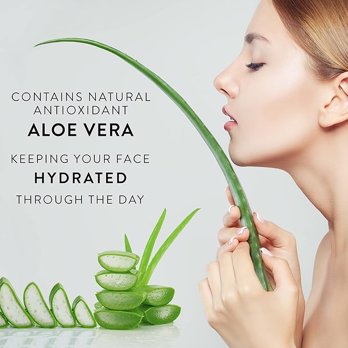 Face Self Tanning Water Aloe Vera 150ml - Self Tan Face Mist, Face Tan, Vegan, DHA Natural Tanning Active no biscuit smell, Tropical smelling