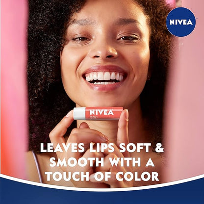 NIVEA Peach Lip Care - Tinted