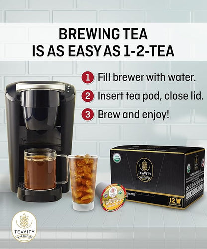 Organic Rooibos Tea Pods with Vanilla & Orange - Naturally Decaf Tea - African Dream by Teavity (24 Tea Pods)
