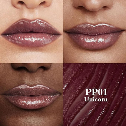 FOCALLURE Shimmer Lipstick,Moisturizing Plumping Lip Gloss,Shimmery Glossy Finish,Hydrating,Long Lasting,Non-Stick Cup Lip Makeup,High Shine for Plumper Looking Lips,Unicorn