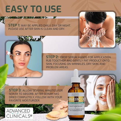 Advanced clinicals turmeric oil blemish