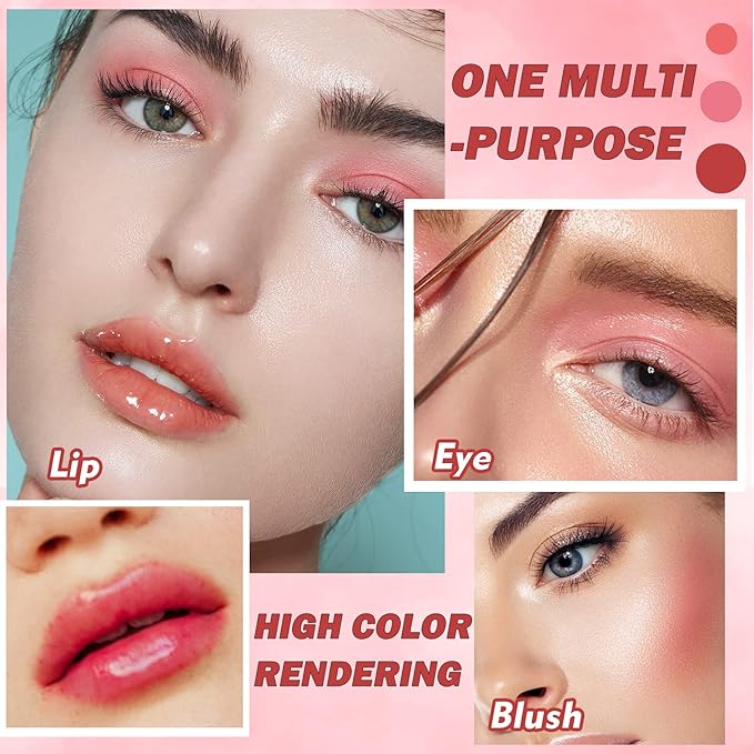 4PCS Lip Tint Stain Set, Velvet Lip Gloss Moisturizing Lip Stain Long Lasting Waterproof Liquid Lipstick Set Multipurpose Water Lip Stain Tint for Lip and Cheek Tint