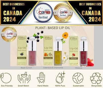 FLORA BLACK CURRANT LIP OIL |