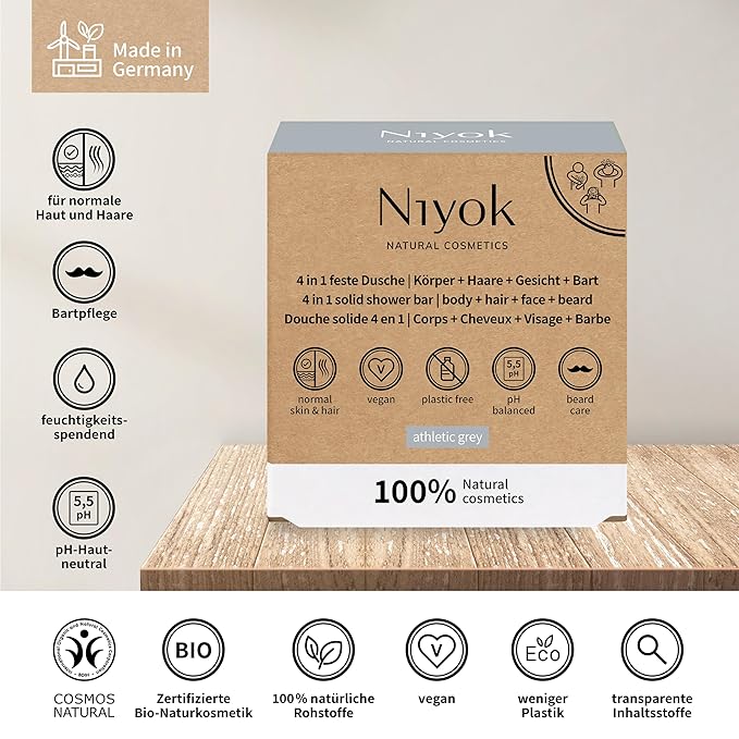 Natural Cosmetics Solid Shower Bar