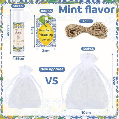 Demissle 50 Pcs Baby Shower Lip (Lemon)