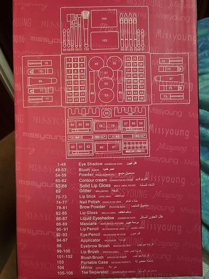 Huge makeup case kit 106pc girls