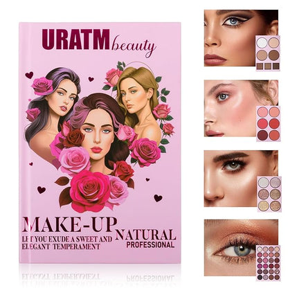 4-Layer Book-Style Foldable Makeup Palette Set | Portable