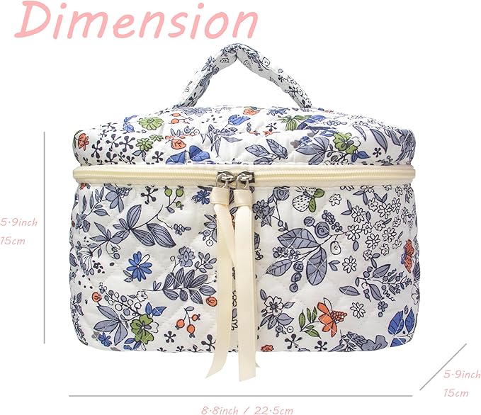 Pazimiik cotton makeup bag for