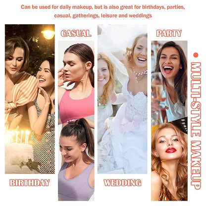 8 Colors Blush Palette,Shimmer Silky Matte Blush Powder