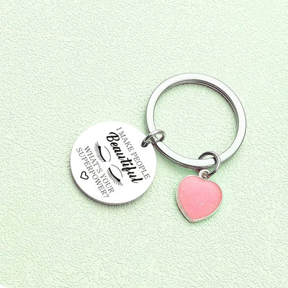 Lashes Keychain Lashes Girl Gift Eyelashes Artist Keychain