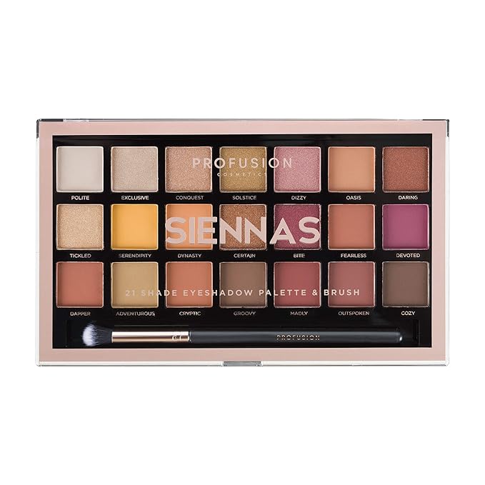 Profusion Cosmetics 21 Shade Eyeshadow Palette for Eyecatching