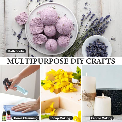 Essential Oils Set - Pure Essential Oils-Perfect for Diffuser, Humidifier, Massage, DIY Candle and Soap Making（30x10 ML）