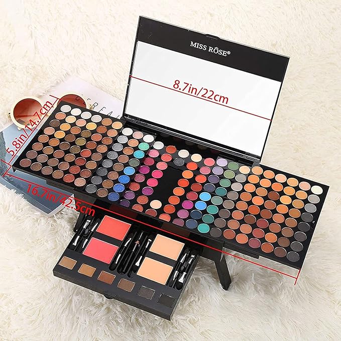 190 Colors Makeup Pallet,Professional Makeup Kit for Women