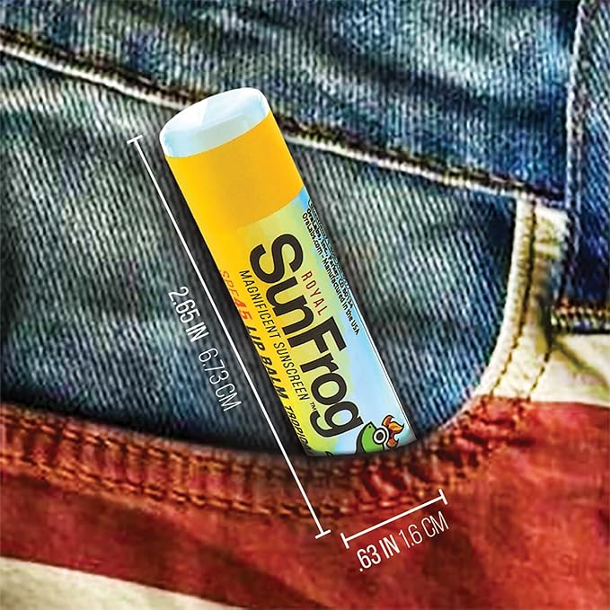Royal SunFrog | 2-Pack Tropical Lip Balm with SPF 45 Sun Protection | Protects, Soothes, and Moisturizes with Vitamin E and Sunscreen (0.15oz/4.25g Per Stick)
