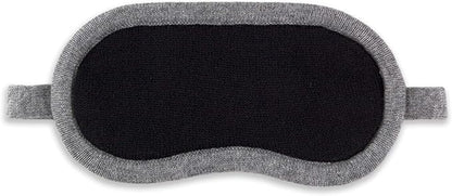 Jet&Bo 100% Pure Cashmere Eye Mask Black & Gray in Gift Box
